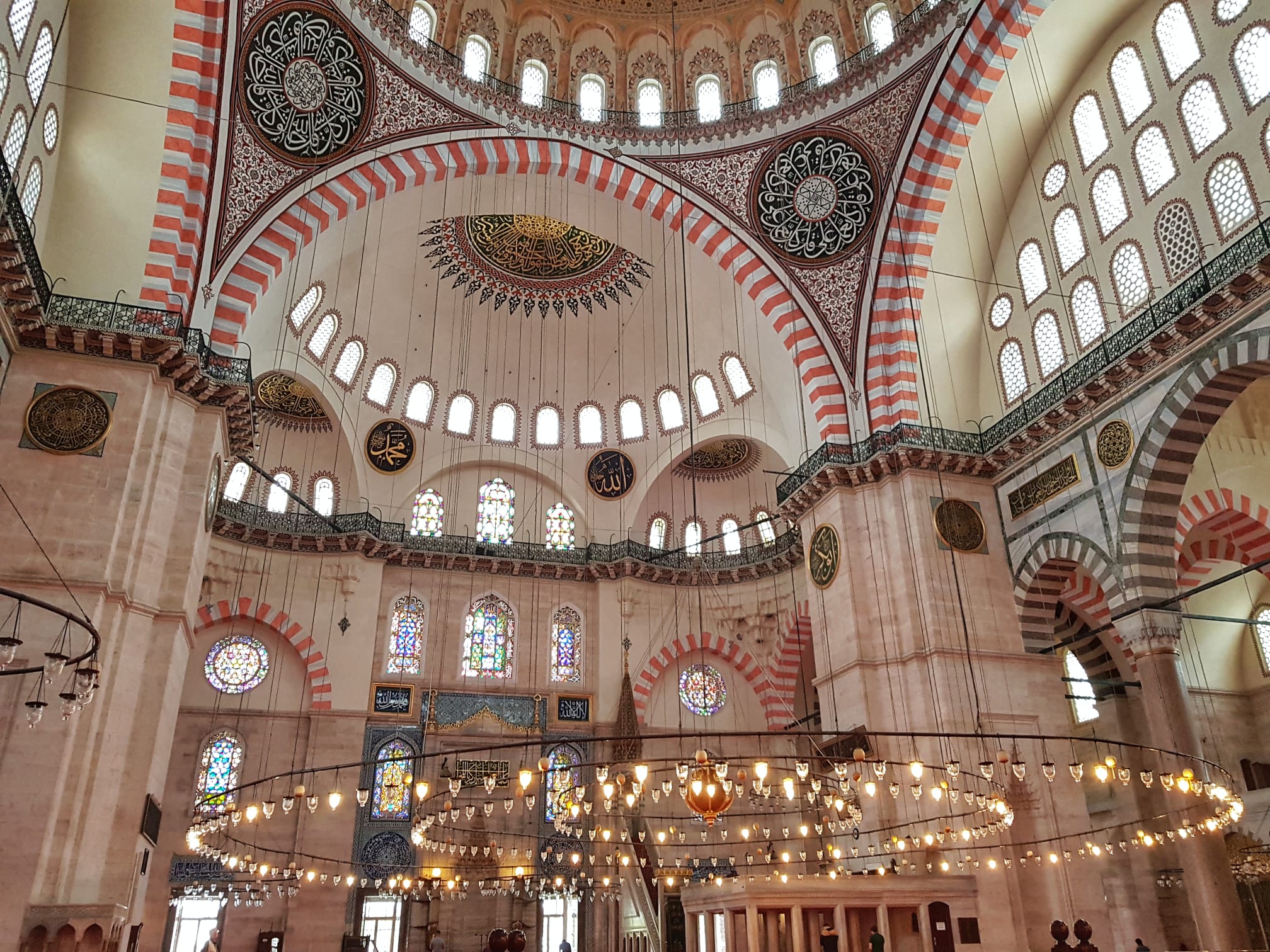 Meczet Sulejmana wnętrze