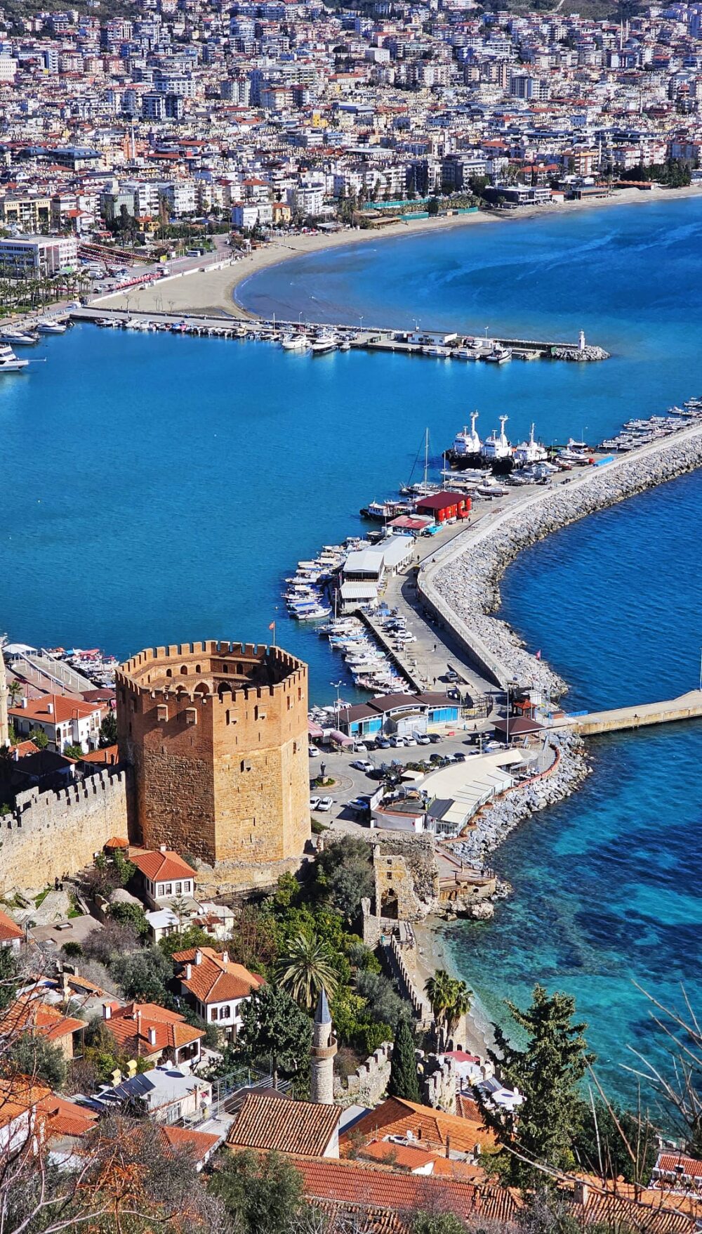 alanya widok czerwona wieza